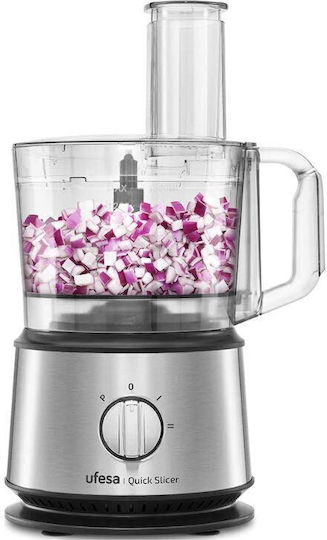 Ufesa Procesoare Alimentare Multifuncționale 200W cu Recipient 1.5l și Vas Blender Gri