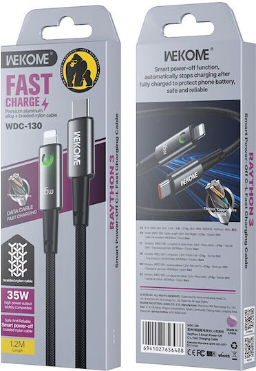 WK Braided USB-C to Lightning Cable 35W 1.2m WDC-130