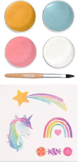 Namaki Set Gesichtsbemalung 4 Farben Unicorn