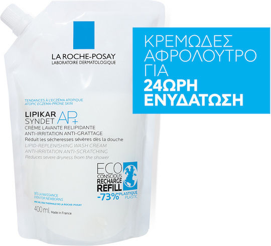 La Roche Posay Lipikar Syndet AP+ Refill Bubble Bath with Niacinamide for Nourishing 400ml