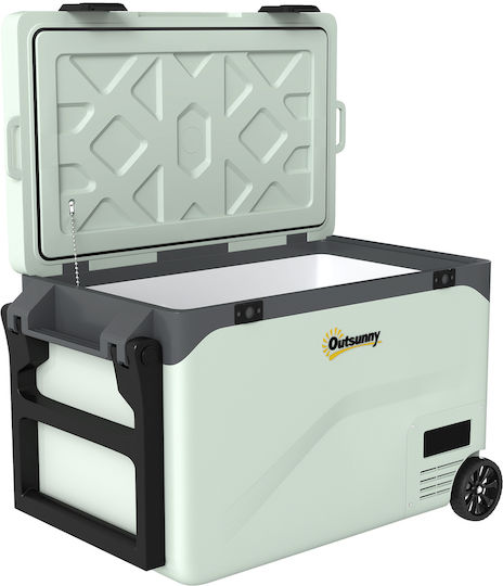 Outsunny Φορητό Ψυγείο 42.5lt 100-240V Πράσινο