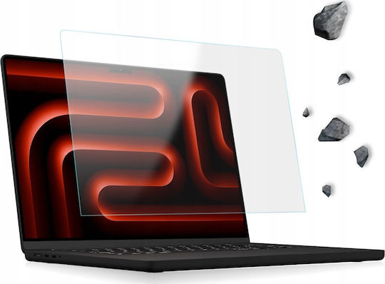 Grizzglass Hybridglass Easy Protective Film Installation Kit Included Compatible Macbook Pro 14 Inch M1 Transparent