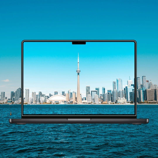 Grizzglass Hybridglass Easy Protective Film Installation Kit Included Compatible Macbook Pro 16 Inch M5 Transparent