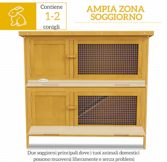 Pawhut Cuișcă Rozătoare 97x44x91cm