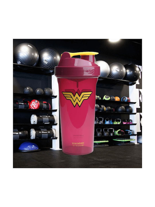 SmartShake Lite Wonder Woman Shaker Πρωτεΐνης 800ml Πλαστικό Ροζ