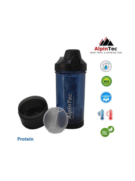 AlpinPro Shaker Proteine 550ml Plastic Albastru