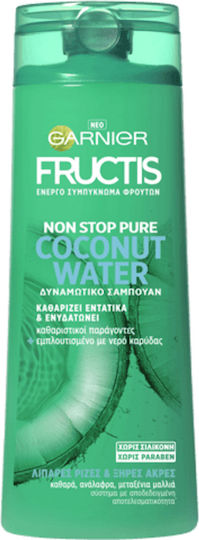Garnier Fructis Non Stop Pure Coconut Water Σετ Περιποίησης Μαλλιών Ενυδάτωσης για Λιπαρά Μαλλιά με Σαμπουάν & Conditioner 2τμχ