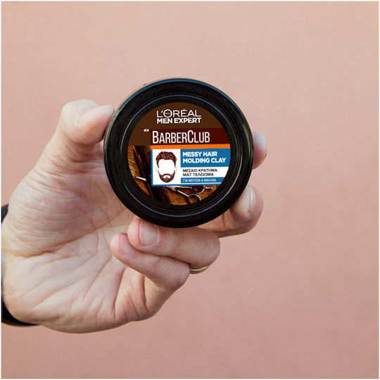 L'Oreal Paris Men Expert One Twist Color 06 Blond/Dunkel & Barber Club Molding Clay 75ml Haarpflegeset für gefärbtes Haar 2Stück