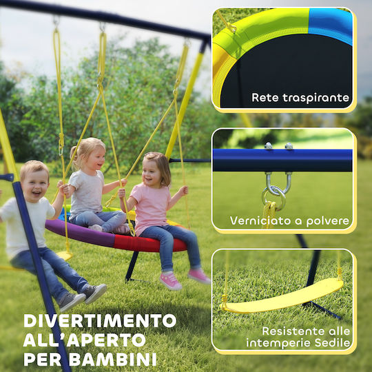 Aiyaplay Hanging Metal Swing for 8+ Years Multicolour