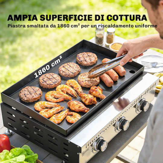 Outsunny Ψησταριά Υγραερίου για Camping