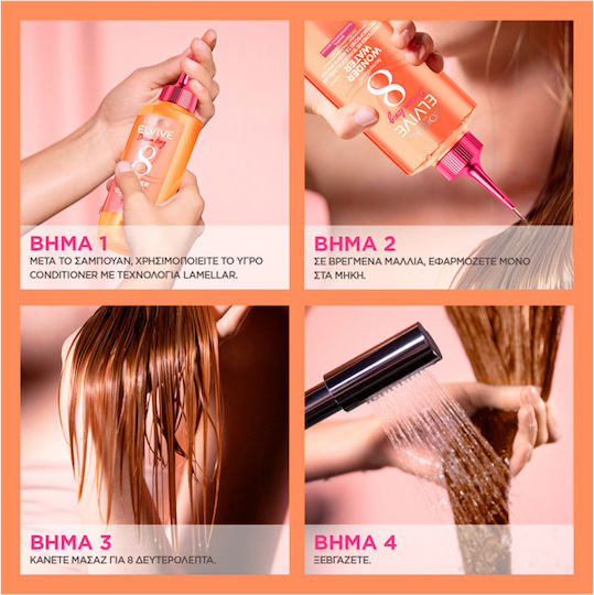 L'Oreal Paris Elvive Dream Long Wonder Water Hair Care Set Brightening for Damaged Hair with Shampoo and Conditioner 2 Pieces