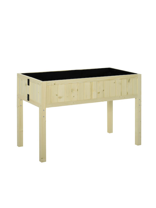 Outsunny Γλάστρα Ξύλινη Χρώμα Ξύλου 115x56x76εκ.