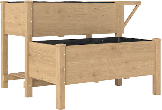 Outsunny Holzblumentopf Braun 119,5x102x76,5cm