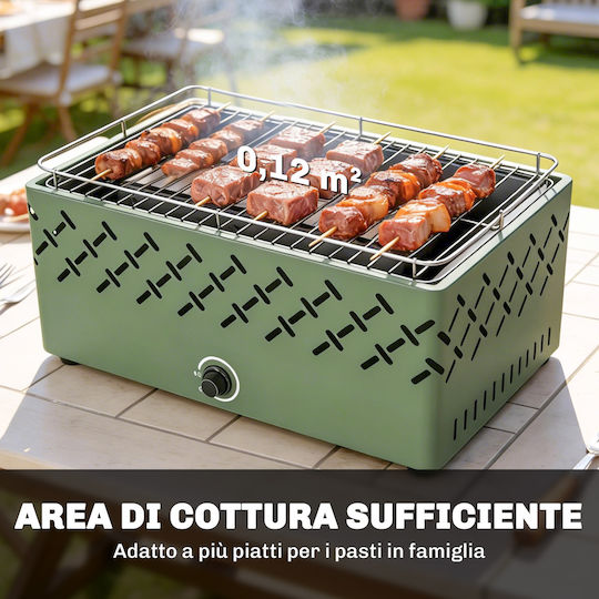 Outsunny Portable Charcoal Grill 29x29cm