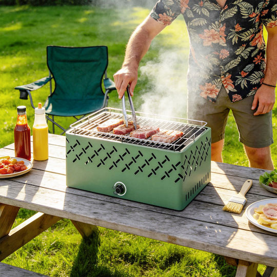Outsunny Portable Charcoal Grill 29x29cm