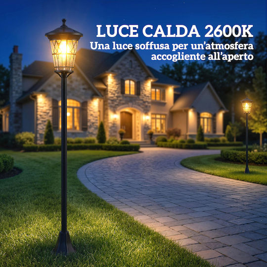 Outsunny Solar Road Light 3W 50lm Warm White with Photocell IP44