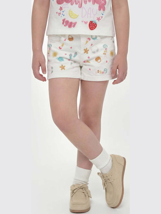 Kids Denim Shorts White Shorts