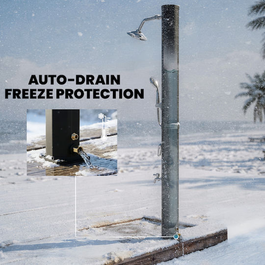 Outsunny Solar Light Warm White with Photocell 18x14x215cm