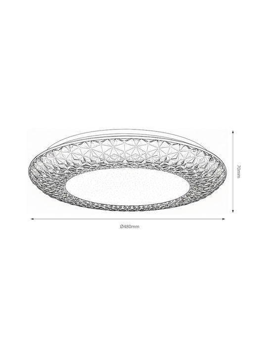 Eko Light White Mount Ceiling Light With Integrated LED