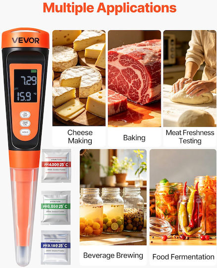 Vevor Digital PH Meter PHJSYSXZKSPP4KY68001V9