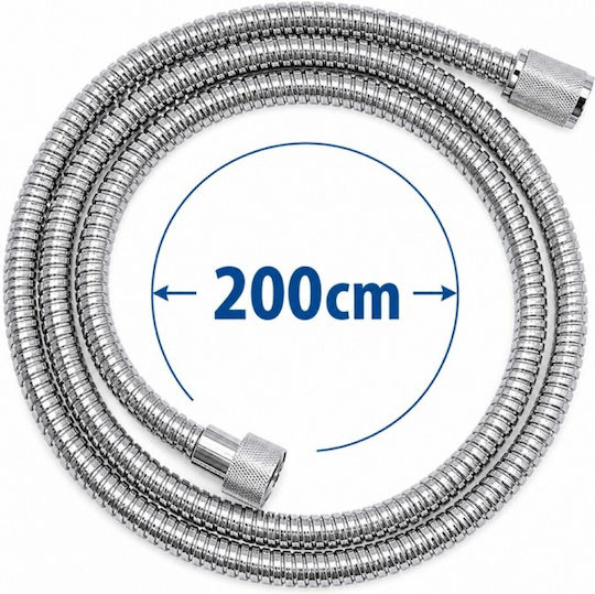 Viospiral Σπιράλ Ντουζ Inox 200cm Ασημί