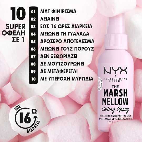 NYX Professional Makeup Marshmellow Установяващ Спрей 60 мл