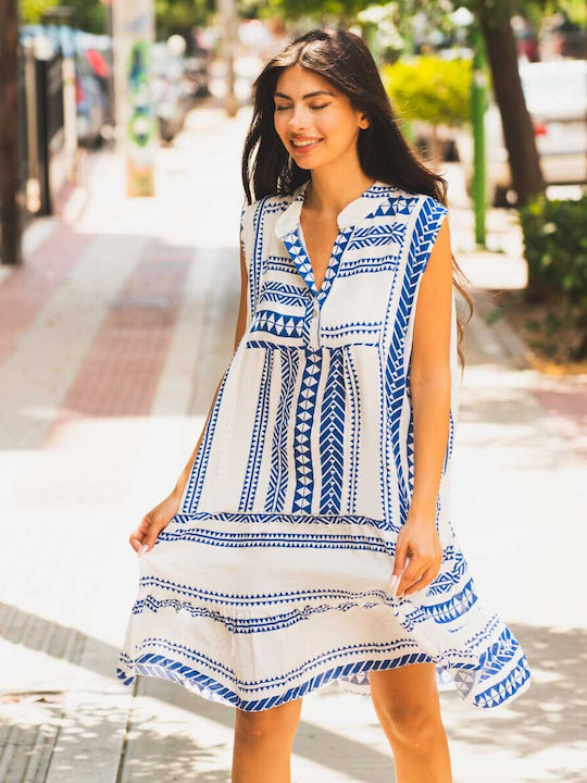 Summer Midi Dress Blue