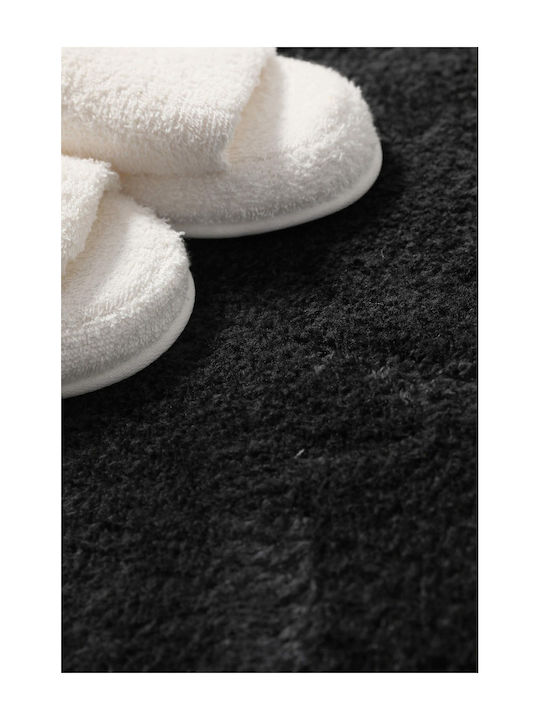 SteweHome Rutschfestes Set Badematten STE-029980-P29980 Schwarz 60x100cm 2 Stück