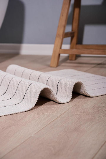 SteweHome Set Cotton Bath Mats Ecru 60x100cm 2 Pieces