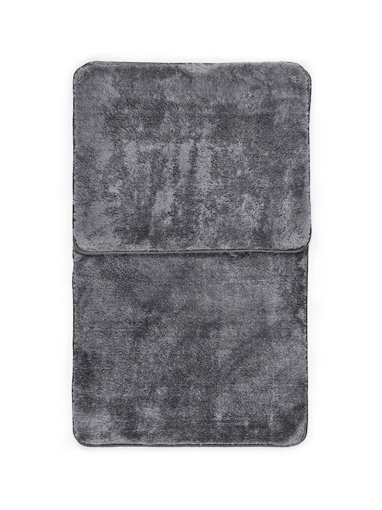 SteweHome Rutschfestes Set Badematten SteweHome Grau 60x100cm 2 Stück