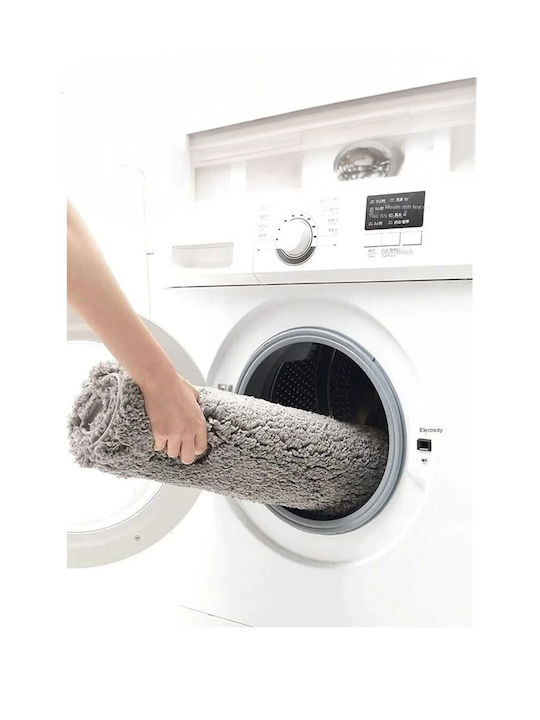 SteweHome Non-Slip Cotton Bath Mat STE-029862-V66320 Gray 60x120cm