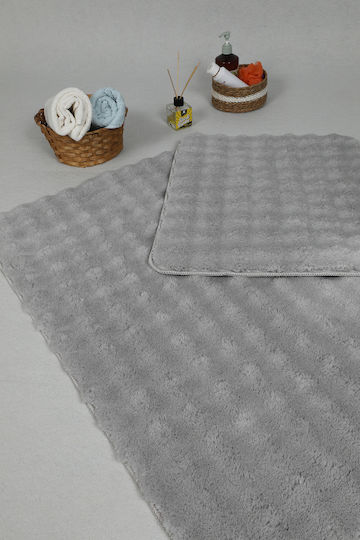 SteweHome Set Bath Mats STE-029911-V66417 Gray 50x80cm 2 Pieces