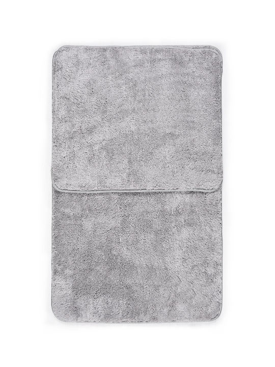 SteweHome Rutschfestes Set Badematten STE-029920-V66460 Graue 60x100cm 2 Stück