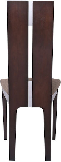 Mileno Wooden Dining Chairs Burn Beech 2 Pieces 46x47x103cm