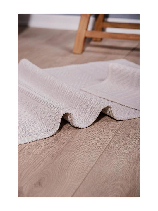 SteweHome Подредба Бански Килими Памучни STE-029351-P29351 Екрю 60x100см 2 Бройки