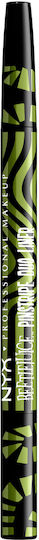 NYX Professional Makeup Beetlejuice Pin Stripe Stilou Eyeliner 03 Verde Crom 0.5ml