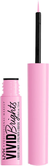NYX Professional Makeup Vivid Brights Liquid Eye Liner 09 Sneaky Pink 2ml