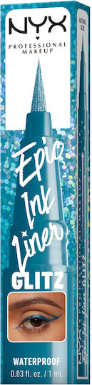 NYX Professional Makeup Epic Ink Liner Glitz Waterproof Pen Eye Liner 01 Tapered Twinkle 1ml