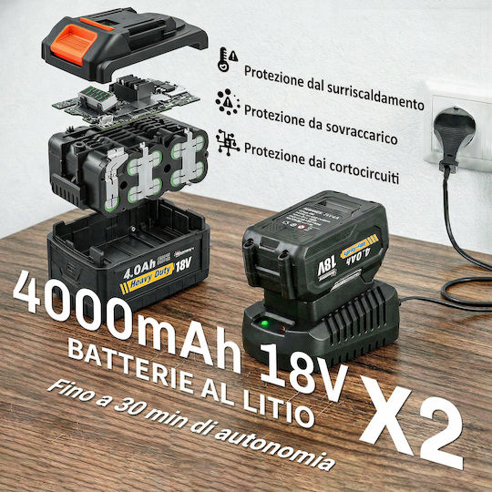 Outsunny Φυσητήρας Χειρός 36V με 2 Μπαταρίες 4Ah & Ρύθμιση Έντασης με Μέγιστη Ταχύτητα Αέρα 270km/h