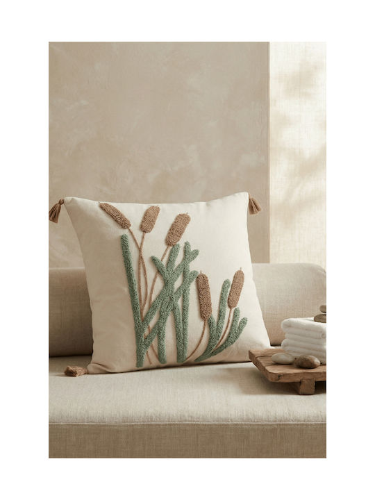 SteweHome Decorative Pillow Case Beige 42x42cm