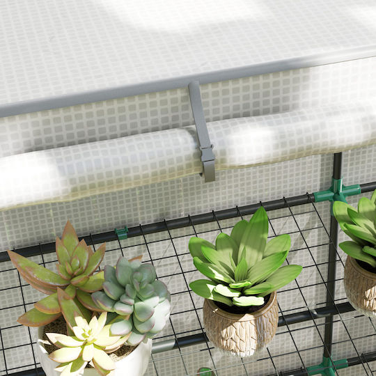 Outsunny Outsunny Greenhouse with Shelves 1.44x0.48x1.52m