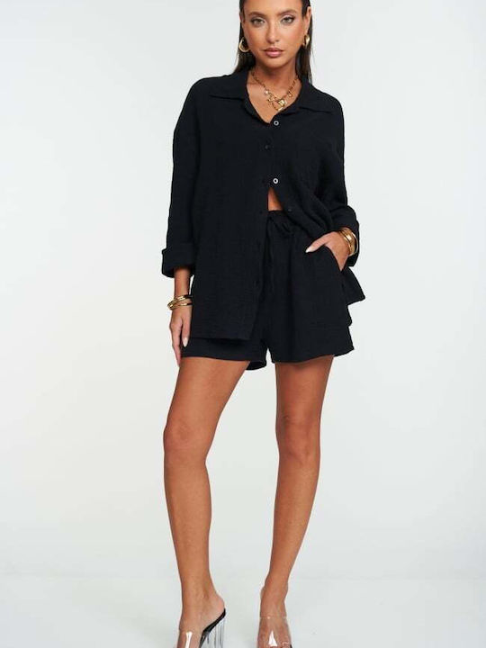 Women's Set with Black Shorts