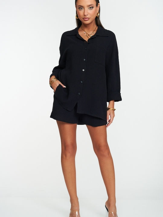 Women's Set with Black Shorts
