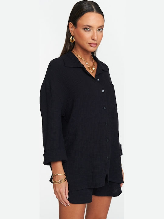Women's Set with Black Shorts