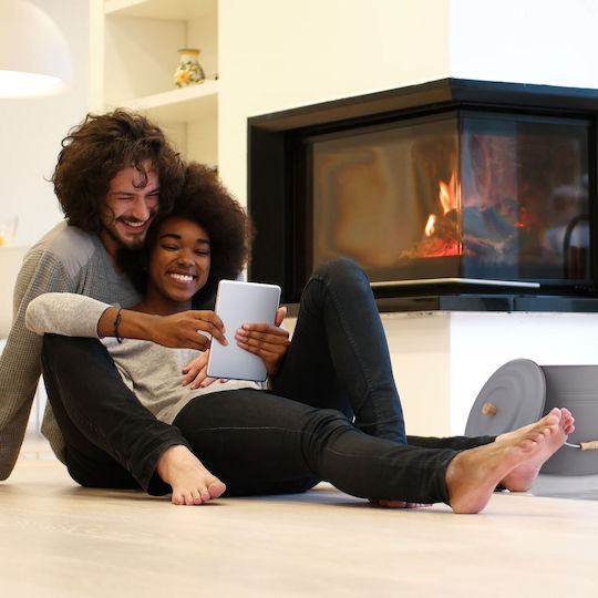 Relaxdays Găleată Pentru Cenușă De Șemineu Gri