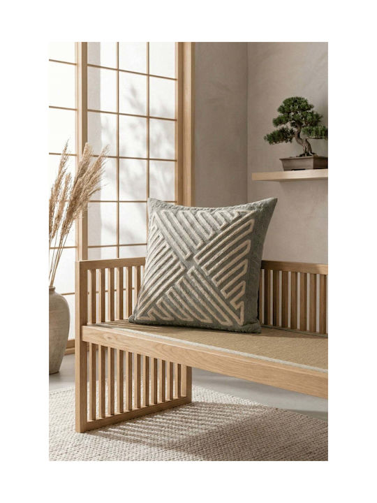 SteweHome Διακοσμητική Μαξιλαροθήκη Γκρι 43x43εκ.