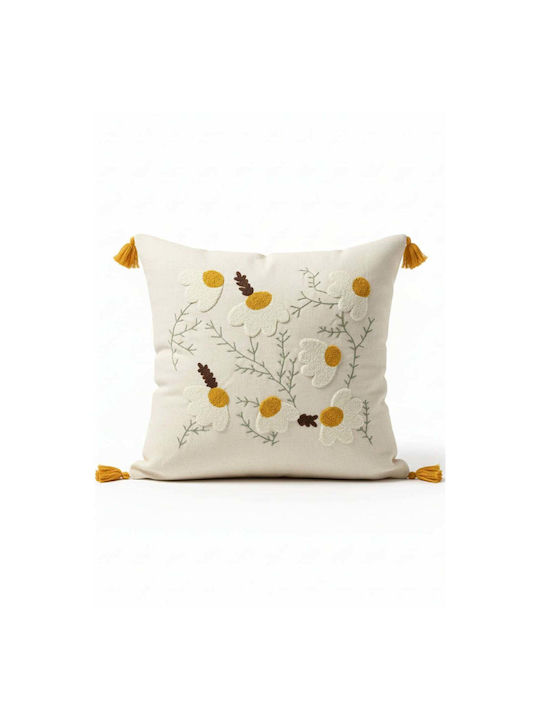 SteweHome Decorative Pillow Case Beige 42x42cm