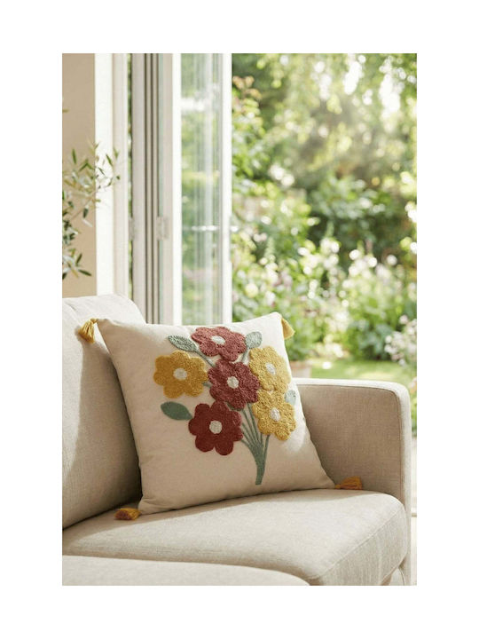 SteweHome Διακοσμητική Μαξιλαροθήκη Μπεζ 42x42εκ.