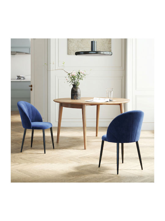Velvet Blue Dining Chairs 2 Pieces 52x55x79cm