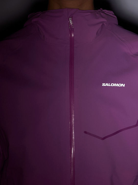 Bonatti Women's Jacket Running Waterproof and Windproof Lilac